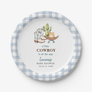 Cowboy themed Baby shower  Paper Plates