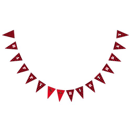 Cowboy themed bunting flags