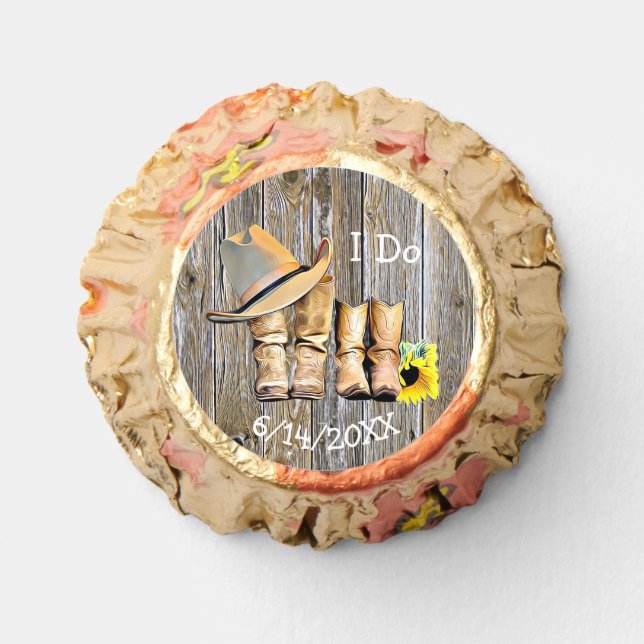 Cowboy Themed Wedding Candy Favors (Front)