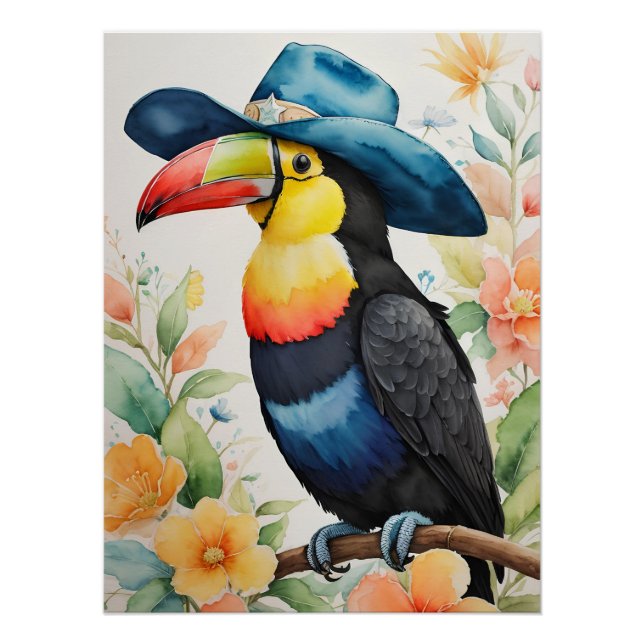 Cowboy Toucan Poster (Front)
