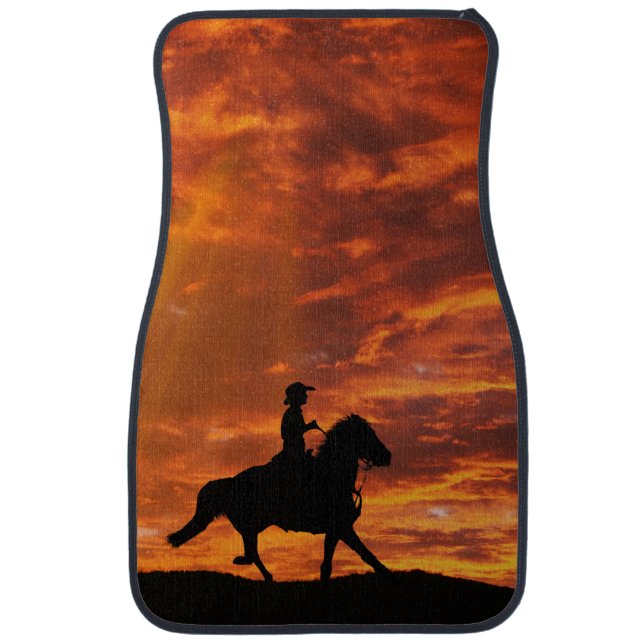 Cowboy Truck Car Floor Mat (Front)
