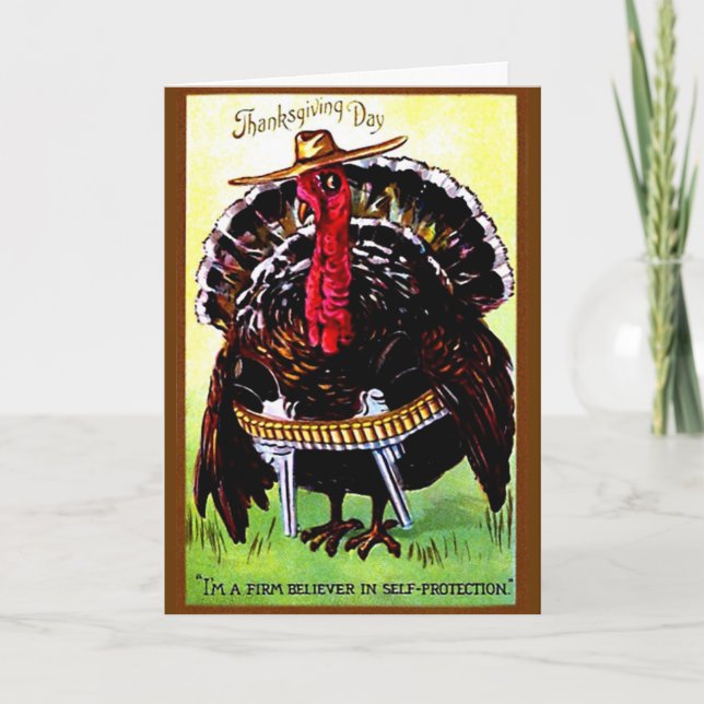 Cowboy Turkey - Card (Front)
