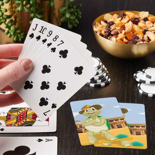 Cowboy Turtle Playing Cards