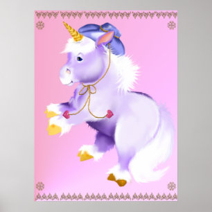 Cowboy Unicorn Poster