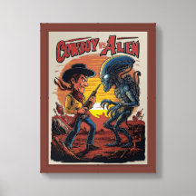 Cowboy vs Alien Poster: A Stunning Wall Art Piece