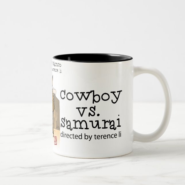 Cowboy vs. Samurai mug (Right)