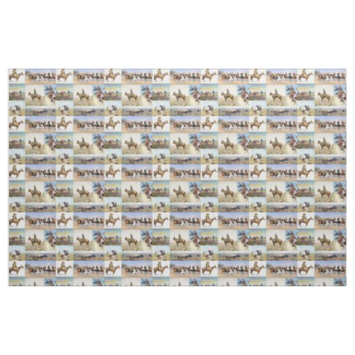 Cowboy Western Art Popular Fabric