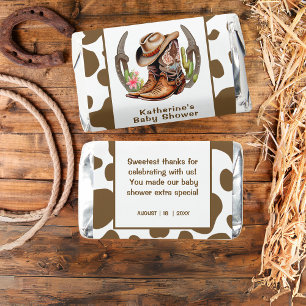  Cowboy Western Baby Shower Favor Hershey's Minis