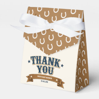 Cowboy Western Baby Shower Thank You Favor Boxes