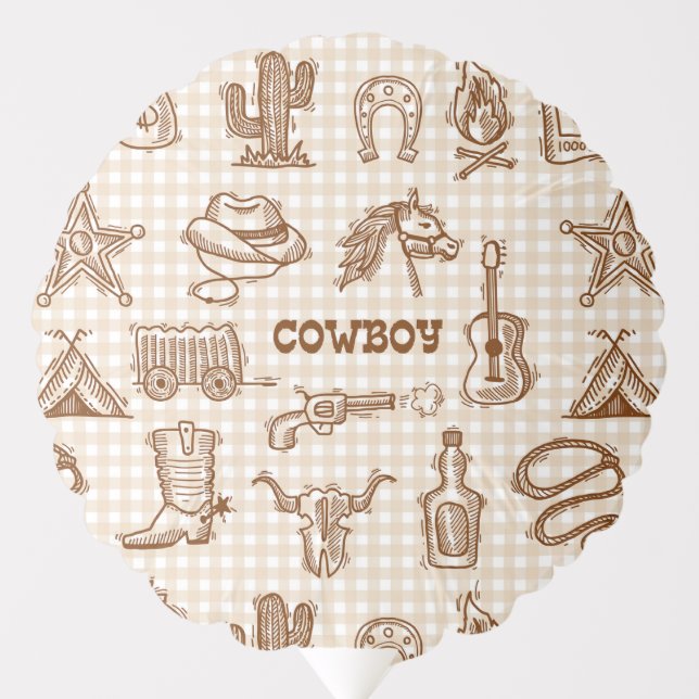 Cowboy Western Balloon (Front)