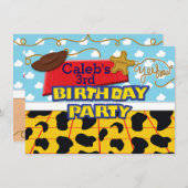 Cowboy Western Birthday Party Invitation (Front/Back)
