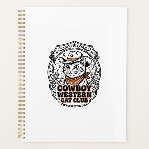Cowboy Western Cat Pet Lover Shirt Art - Cowboy We Planner