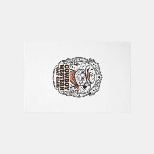 Cowboy Western Cat Pet Lover Shirt Art - Cowboy We Rug