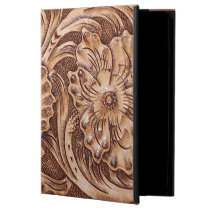 cowboy western country pattern tooled leather iPad air cover