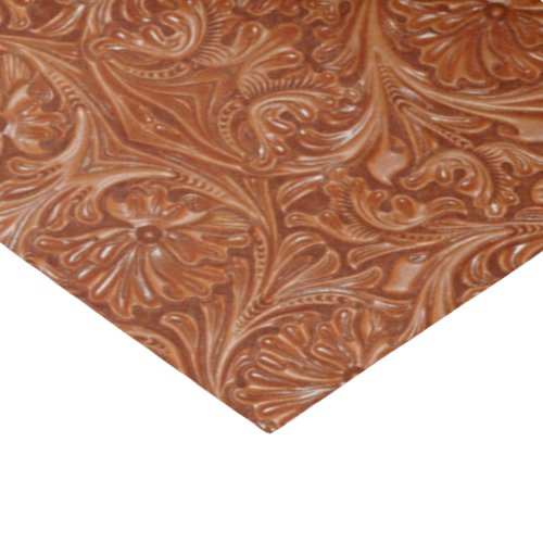 cowboy western country pattern tooled leather tissue paper