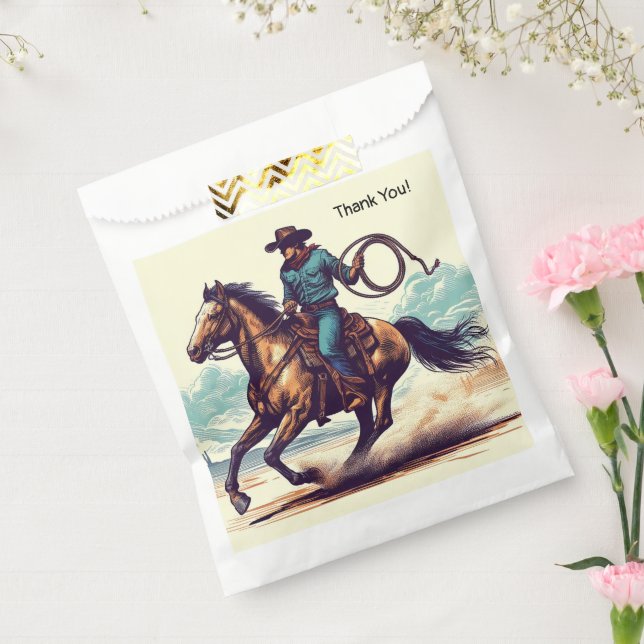 Cowboy Western Favor Bag (Sealed)