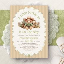 Cowboy Western Gender Neutral Baby Shower
