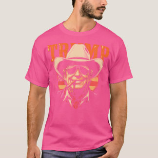 Cowboy Western Make America Great Donald Trump Dad T-Shirt