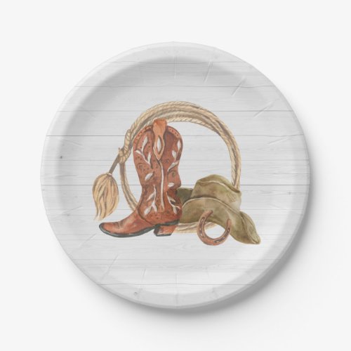 Cowboy Western Party Paper Plates