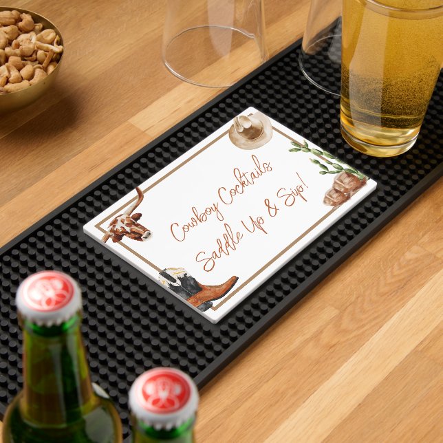 Cowboy Western Rodeo Bar Mat (Insitu (Bar 2))