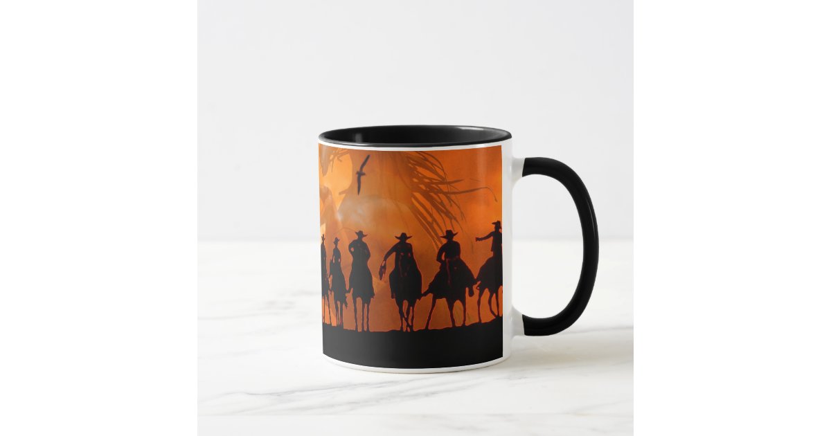 Cowboy Western Roundup Time Horse Ranch Coffee Mug | Zazzle
