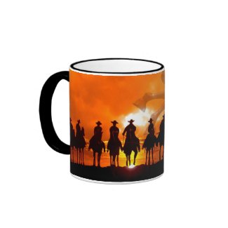 Cowboy Western Roundup Time Horse Ranch Coffee Mug