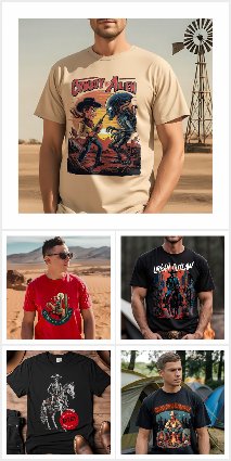 Cowboy & Western T-Shirts for Rodeo Fans