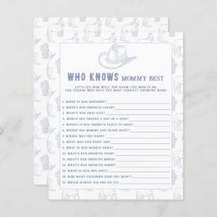 cowboy western - Who knows mommy best