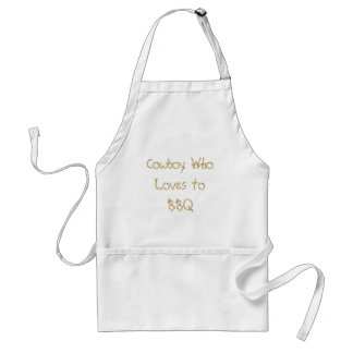 Cowboy WhoLoves to BBQ Adult Apron