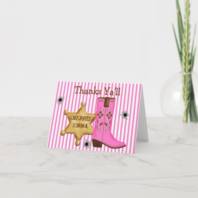 Cowboy  Wild West  Note Cards (Front)