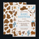 Cowboy Wild West Rodeo Ranch Baby Shower Invitation<br><div class="desc">Cowboy Wild West Rodeo Ranch Baby Shower Invitation
All designs are © PIXEL PERFECTION PARTY LTD</div>