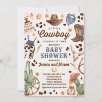 Cowboy Wild West Rodeo Ranch Boy Baby Shower
