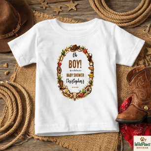 Cowboy Wild West Rodeo Ranch   Rustic Western Baby T-Shirt