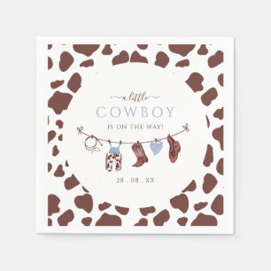 Cowboy Wild West Rodeo Western Boy Baby Shower Napkins