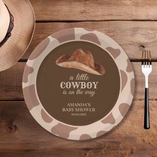 Cowboy Wild West Rodeo Western Boy Baby Shower  Paper Plates
