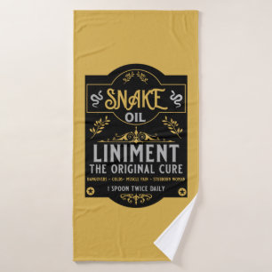 Cowboy Wild West Snake oil Bath Towel