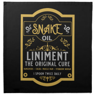 Cowboy Wild West Snake oil Cloth Napkin