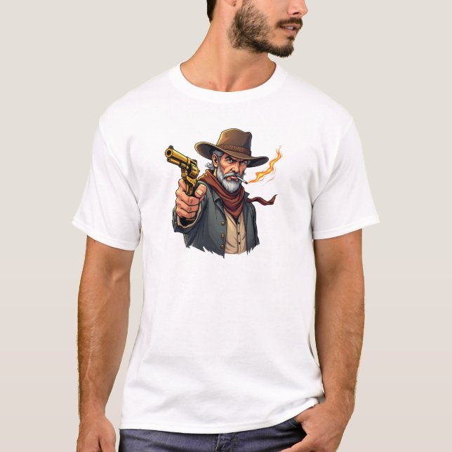 Cowboy with a Gun T-Shirt (Front)