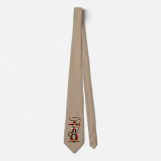 Cowboy with a lasso neck tie