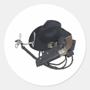 CowboyHatTools090309 Classic Round Sticker