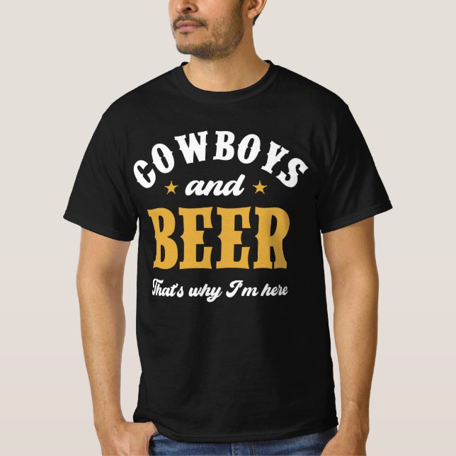 Cowboys And Beer T-Shirt (Front)