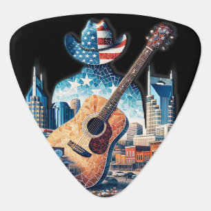 Cowboys and Country Music In Nashville Guitar Pick
