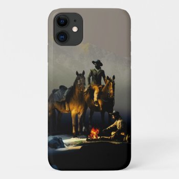 Cowboys And Horses Iphone 11 Case by FantasyCases at Zazzle