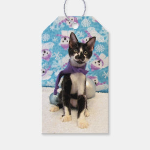Cowboy's Christmas - Cat / Kitten Gift Tag