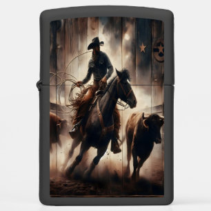 Cowboy's Dust & Determination.  Zippo Lighter