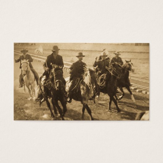 Cowboys Following Teddy Roosevelt's Train 1903 (Front)