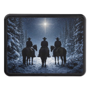 Cowboys Horses Snow North Star Hitch Cover