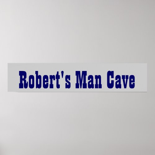 Cowboys Man Cave Banner Poster