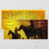 Cowboys on Horseback 2012 Calendar Bookmark (Front/Back)