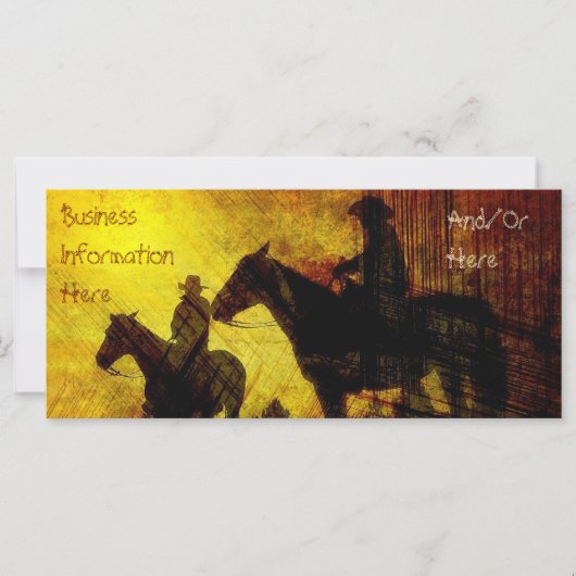 Cowboys on Horseback 2012 Calendar Bookmark (Front)